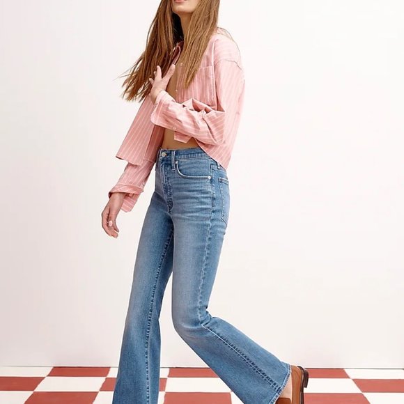 Madewell NWT Skinny Flare Jeans in Fairson Wash Size 28 - Picture 8 of 8
